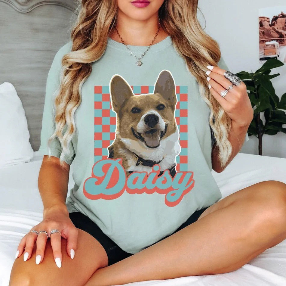 T-shirt personnalisé pour animal de compagnie, cadeau pour chien/chat