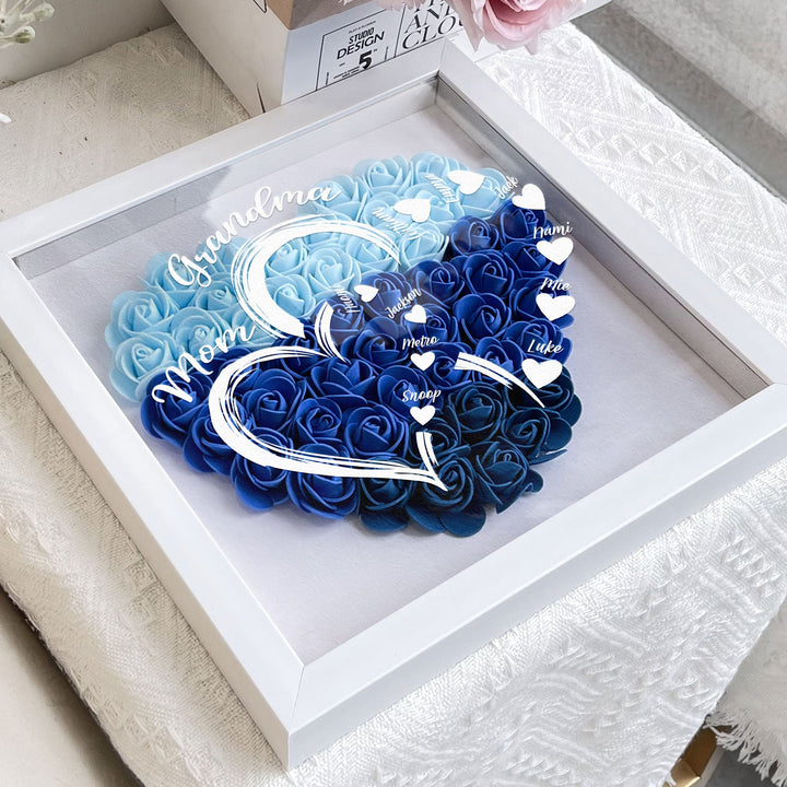 Première maman, maintenant grand-mère - Boîte à fleurs personnalisée