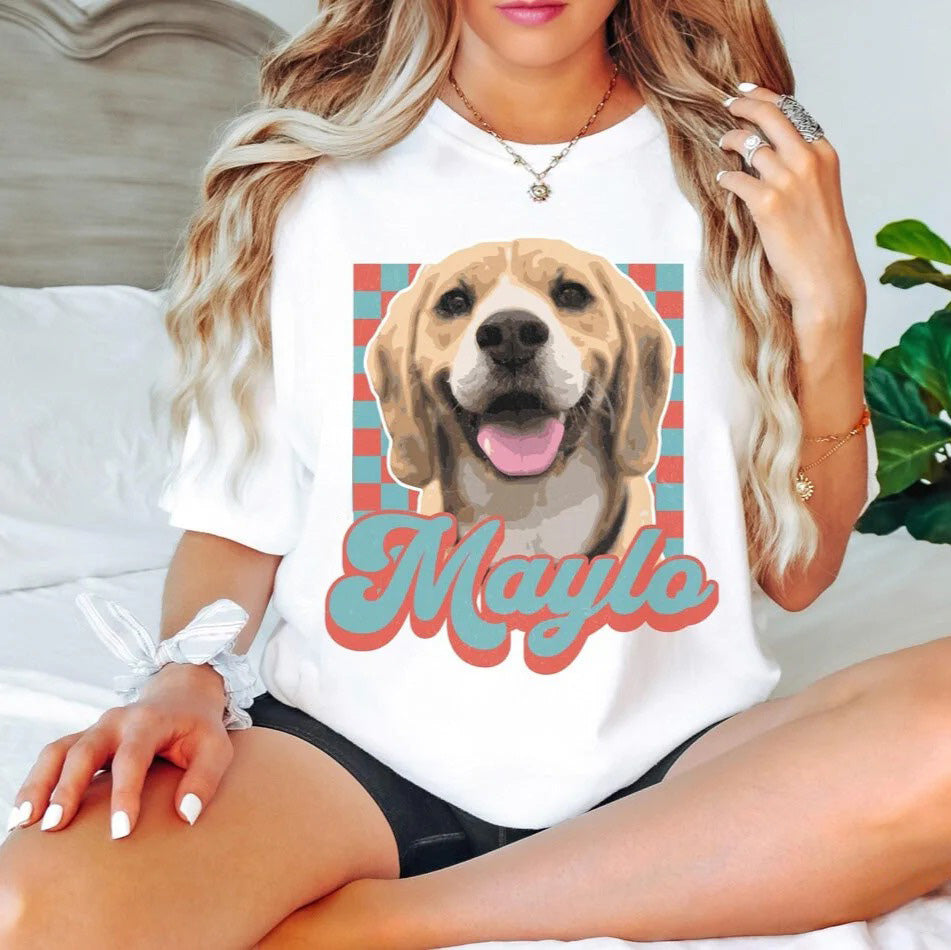 T-shirt personnalisé pour animal de compagnie, cadeau pour chien/chat