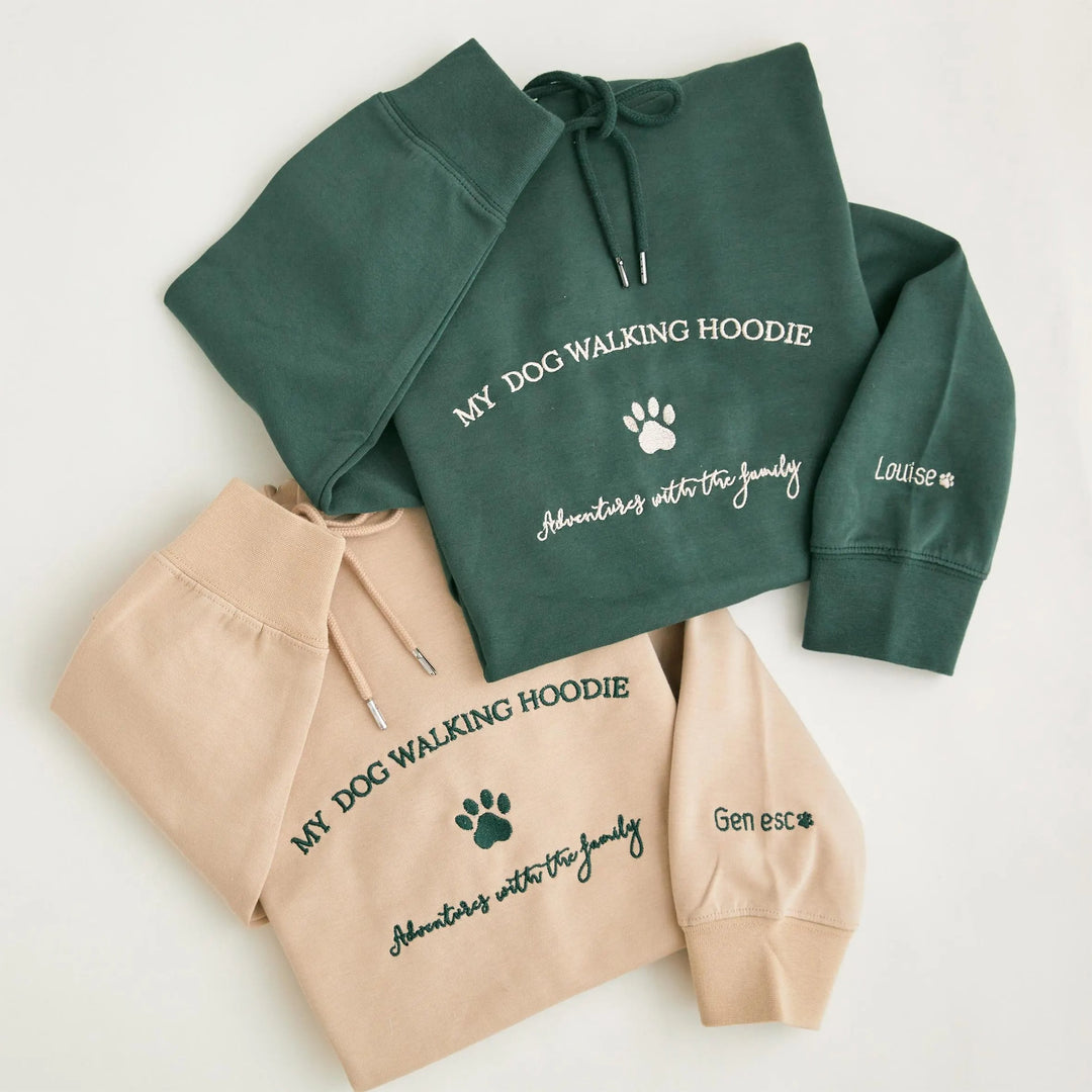 Sweat-shirt brodé avec empreinte d'animal