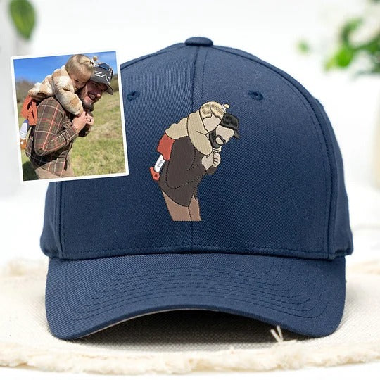 Chapeau brodé personnalisé en couleur pour PAPA, cadeau de fête des pères