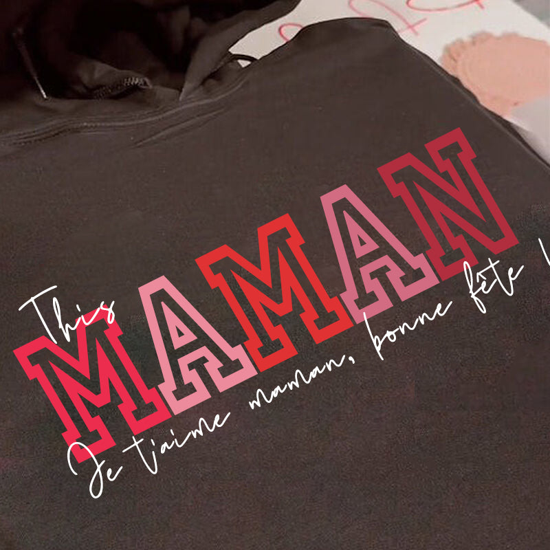 Sweat personnalisé Cadeau pour la fête des mères