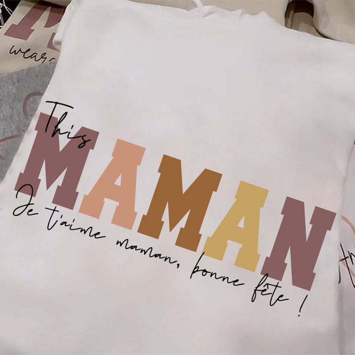 Sweat personnalisé Cadeau pour la fête des mères