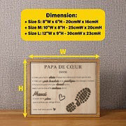 Panneau en bois 3D personnalisé Stepped Up Dad pour la fête des pères