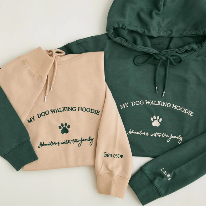 Sweat-shirt brodé avec empreinte d'animal
