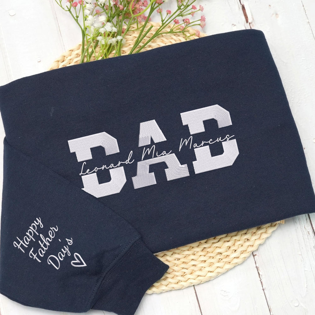 Sweat-shirt brodé personnalisé de PAPA