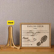 Panneau en bois 3D personnalisé Stepped Up Dad pour la fête des pères