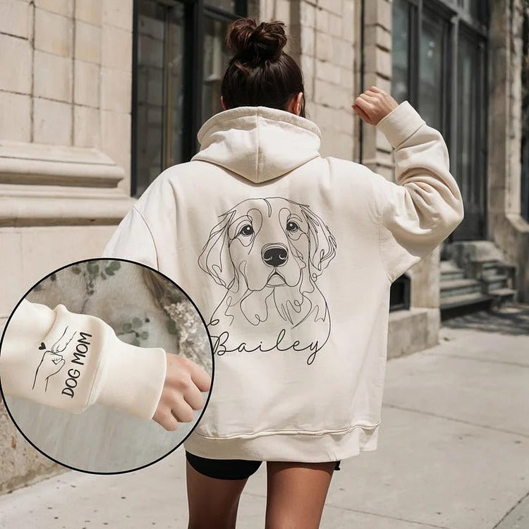 Sweat à capuche personnalisé avec photo d'animal de compagnie, sweat-shirt à capuche personnalisé pour chien