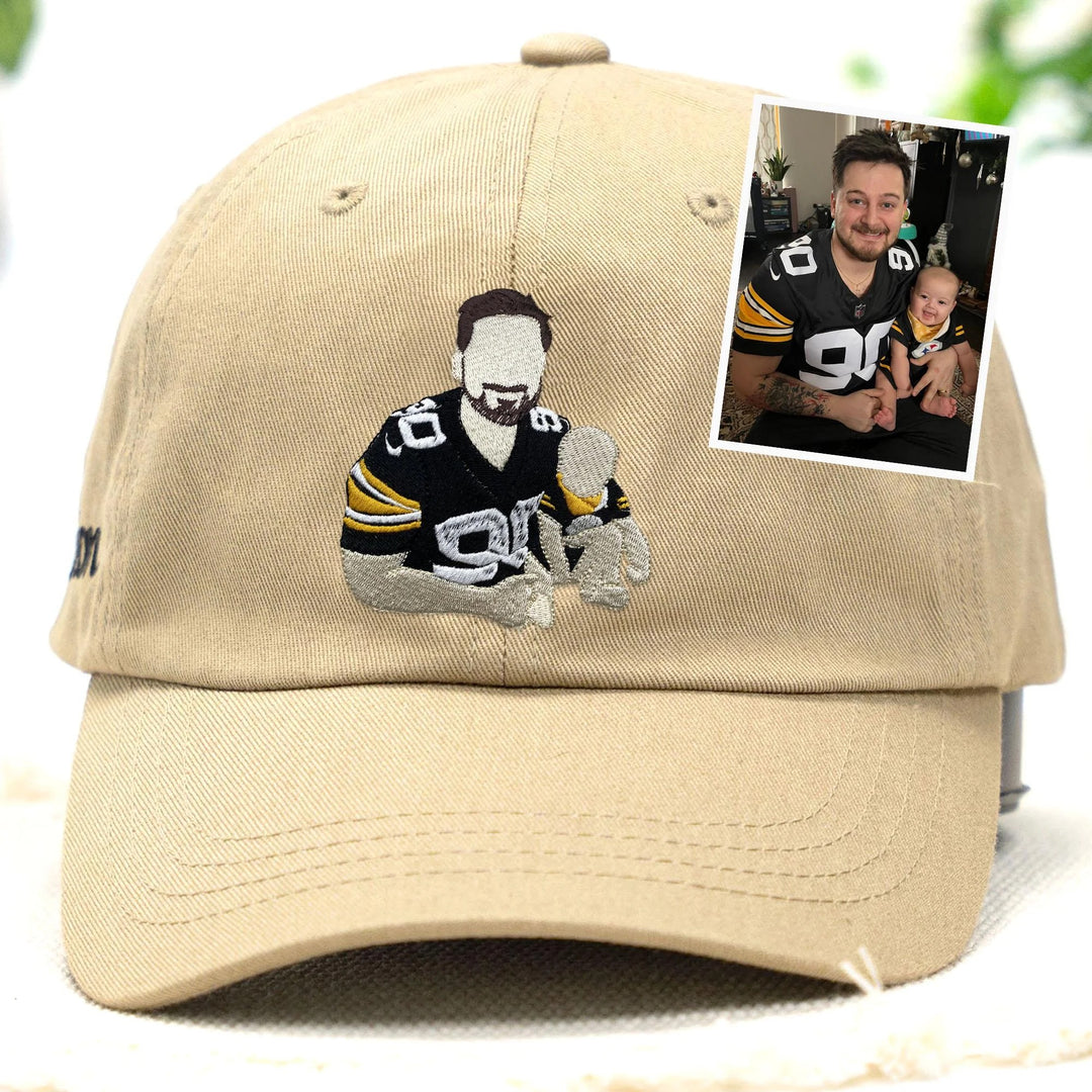 Chapeau brodé personnalisé en couleur pour PAPA, cadeau de fête des pères