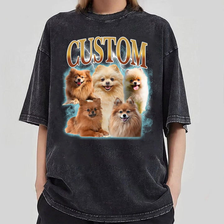 T-shirt Vintage Personnalisé pour Animaux/pet