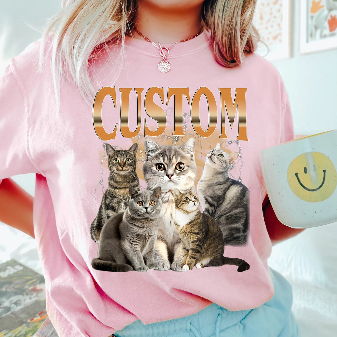T-shirt Vintage Personnalisé pour Animaux/pet