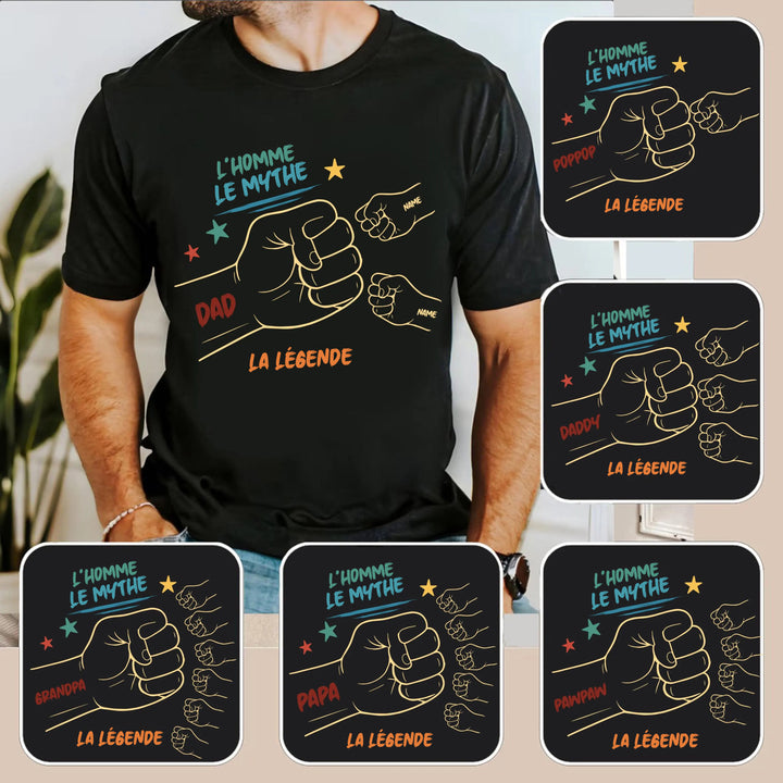 Sweat-shirt personnalisé main dans la main avec prénoms d'enfants