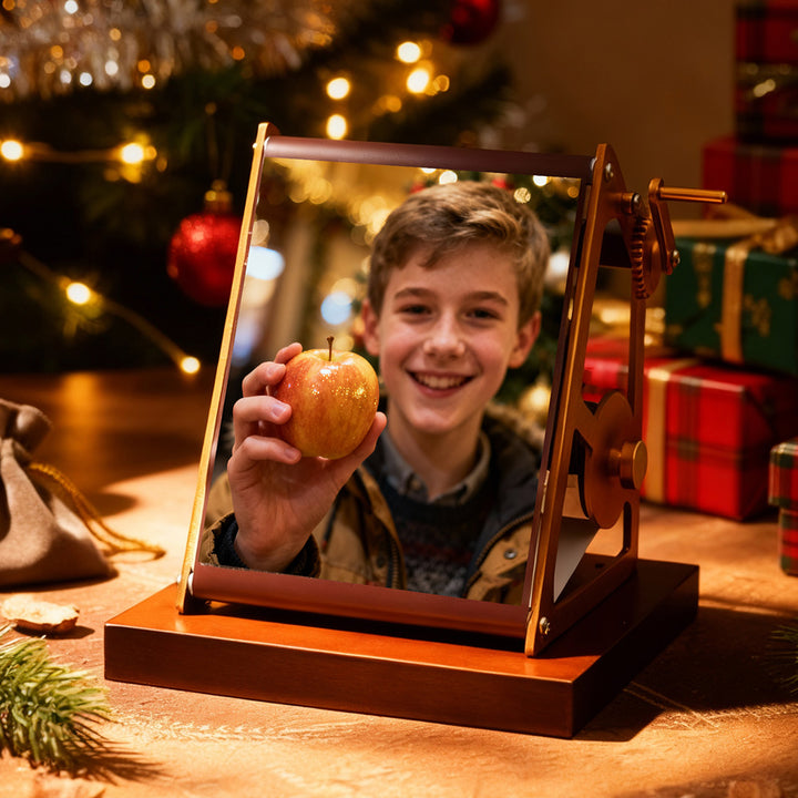 Visionneuse de photos à manivelle personnalisée, cadre photo à spirale, cadeau de Noël