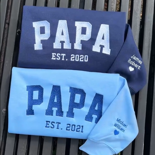 Sweatshirt Brodé - Cadeau Parfait pour PAPA/MAMAN