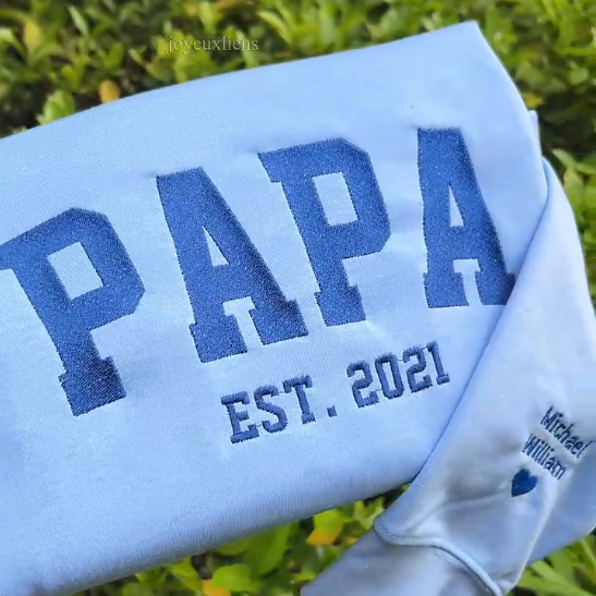 Sweatshirt Brodé - Cadeau Parfait pour PAPA/MAMAN