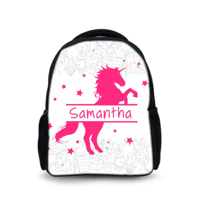 Sac à dos pour enfant avec Dinosaure 1 Prénom personnalisé Cartable Sac maternelle