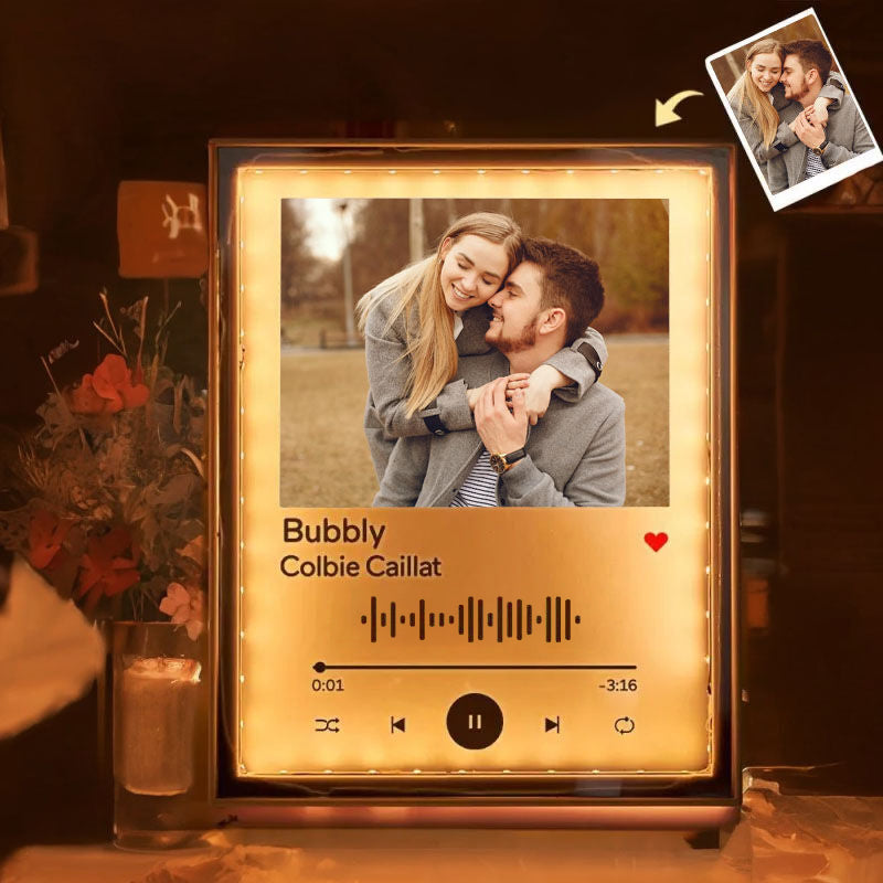 Lampe à miroir personnalisée avec photo : un cadeau créatif pour votre famille