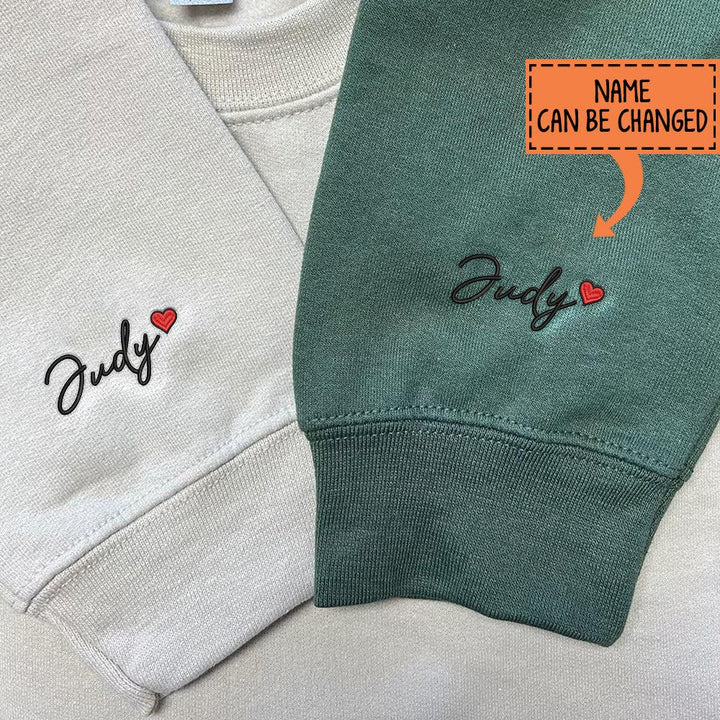Sweat brodé personnalisé avec chiffres romains