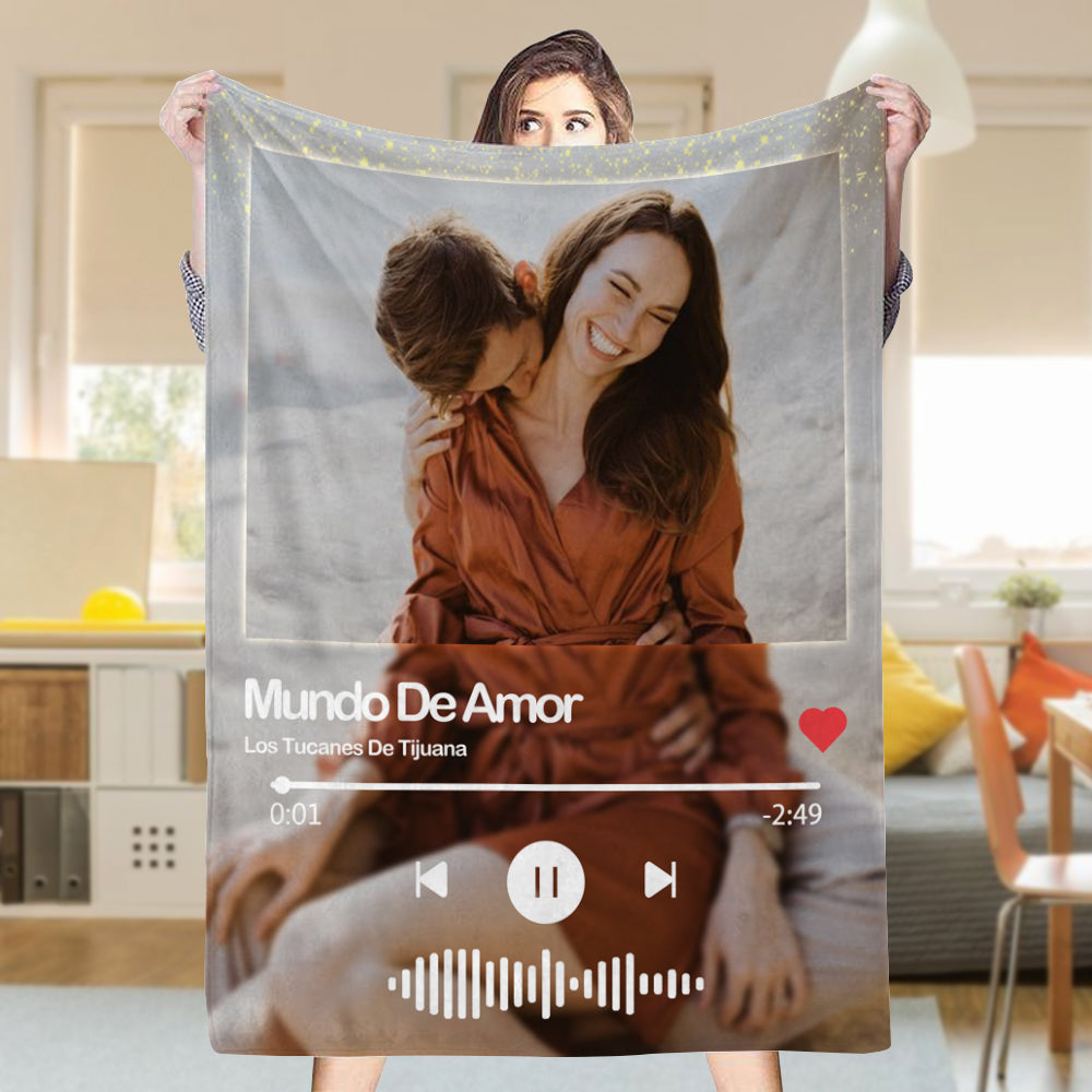 Couverture personnalisée avec des chansons préférées
