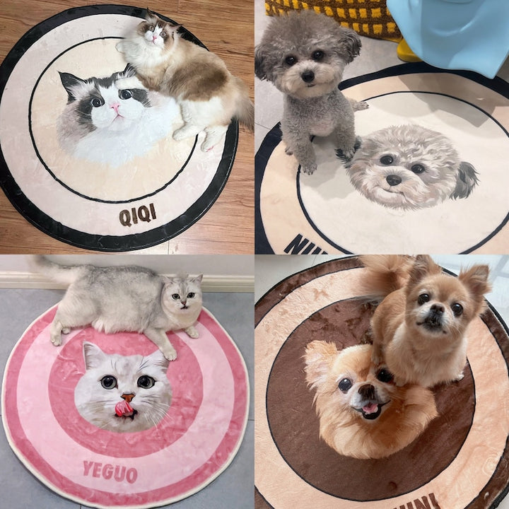 Tapis décoratif Portrait d'animal personnalisé