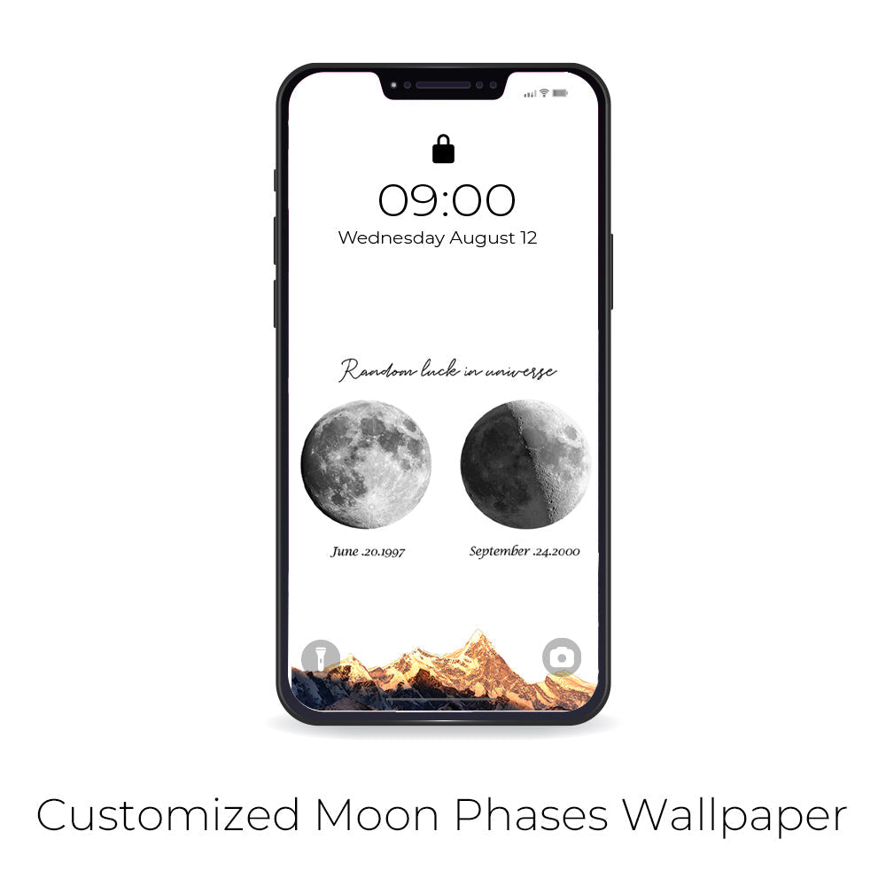 🌔Lampe LED personnalisée, phases lunaires en boîte