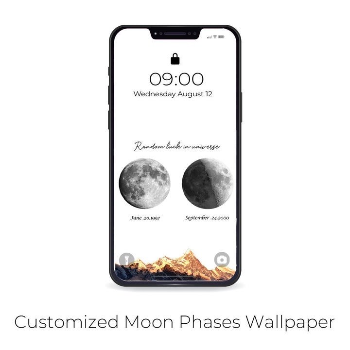 🌔Lampe LED personnalisée, phases lunaires en boîte