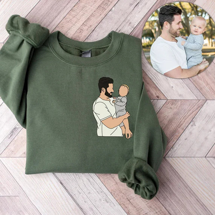 Cadeau personnalisé  de chiffre romain de photo pour papa