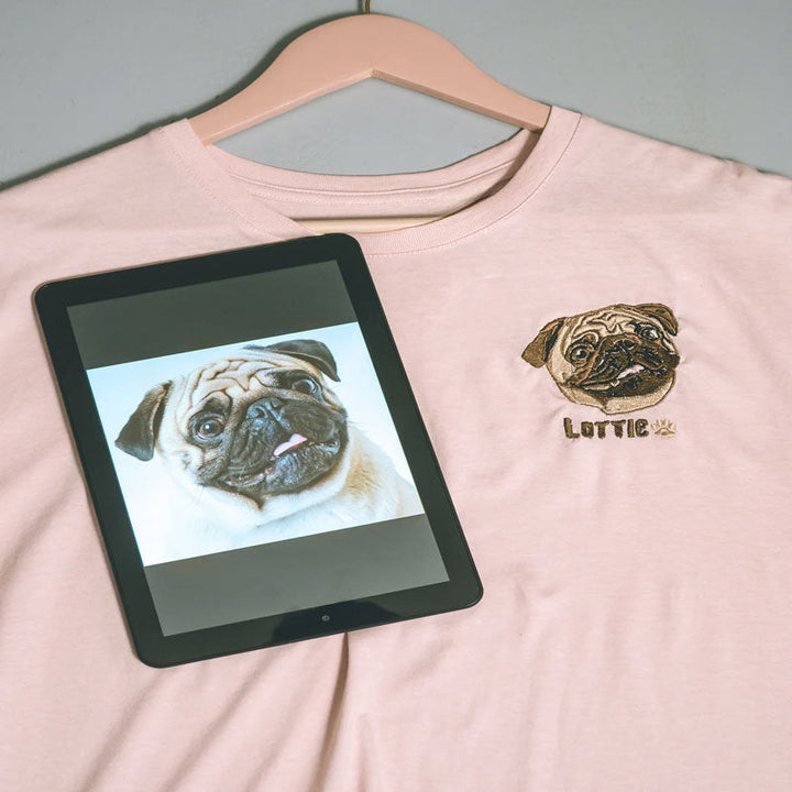 Sweatshirt-shirt brodé personnalisé pour  des animaux de compagnie