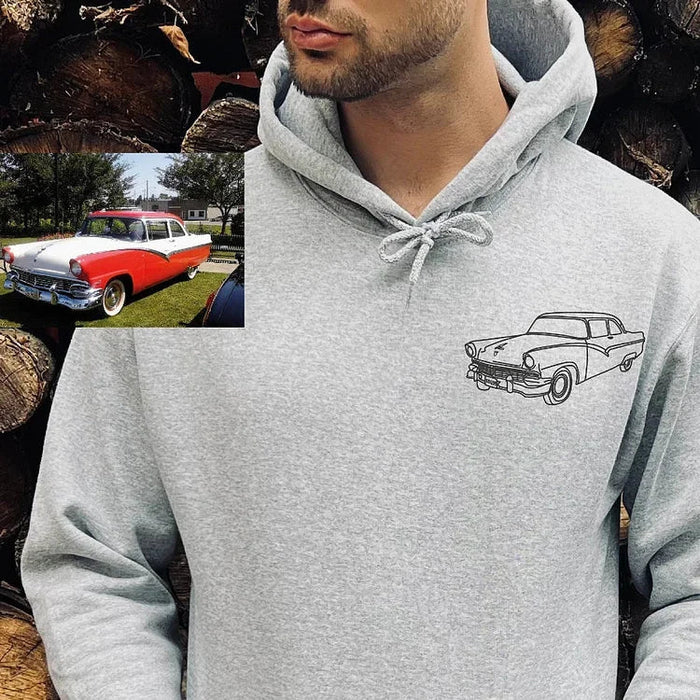 Sweat-shirt photo voiture et moto homme et femme