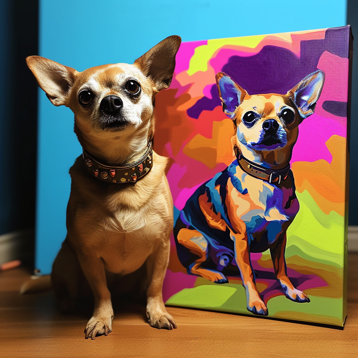 Portrait d'art pop