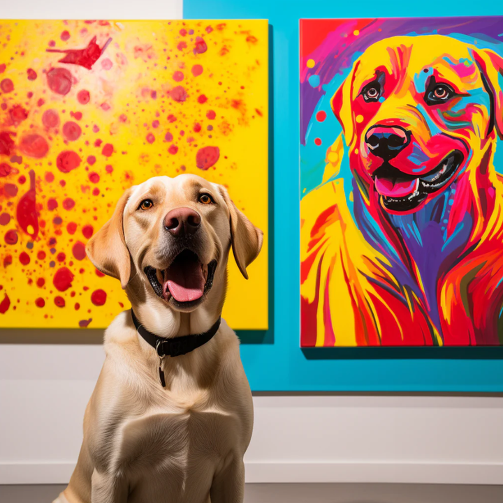 Portrait d'art pop