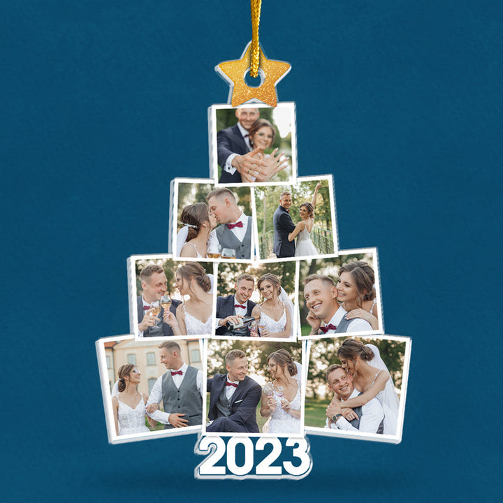 Photo personnalisée arbre de Noël-cadeau-mémorial familial