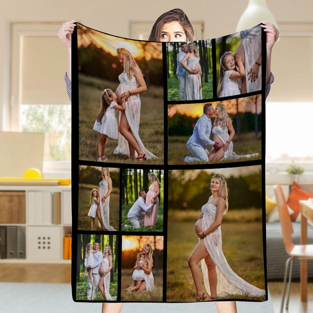 Couverture personnalisées avec 9 photos pour Couple-Famille