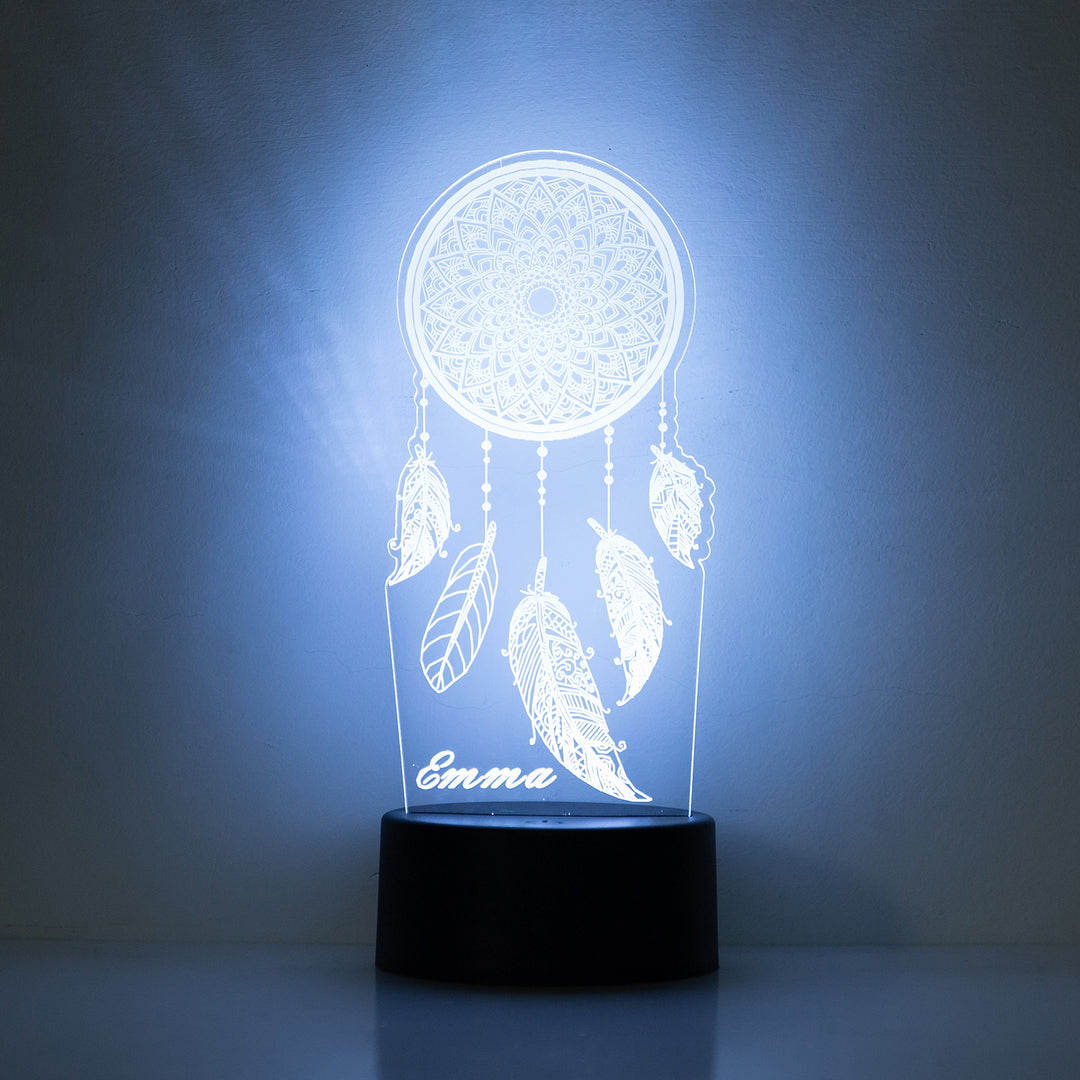 Lampe de chevet Attrape-rêves LED Lumières coloréese personnalisée