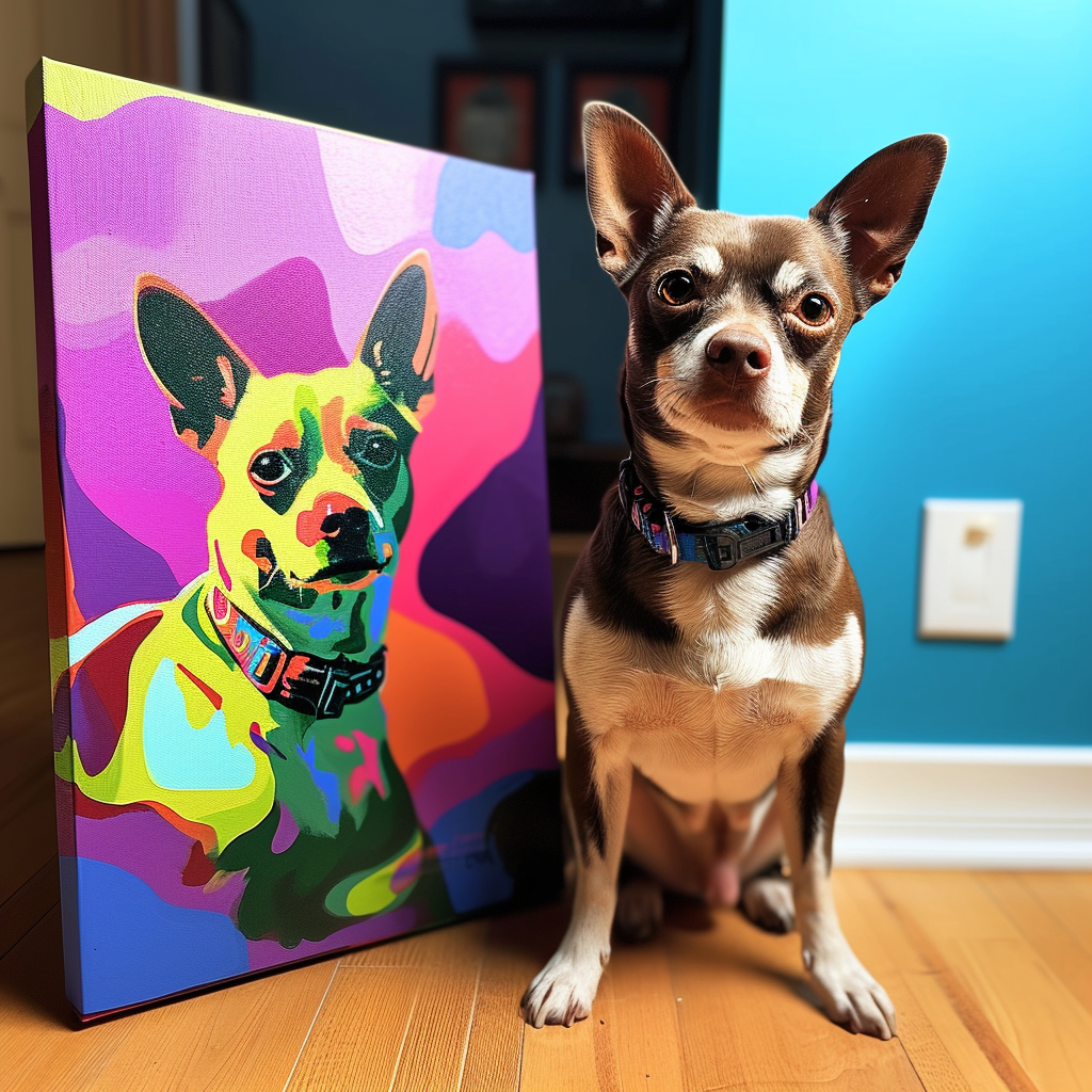 Portrait d'art pop