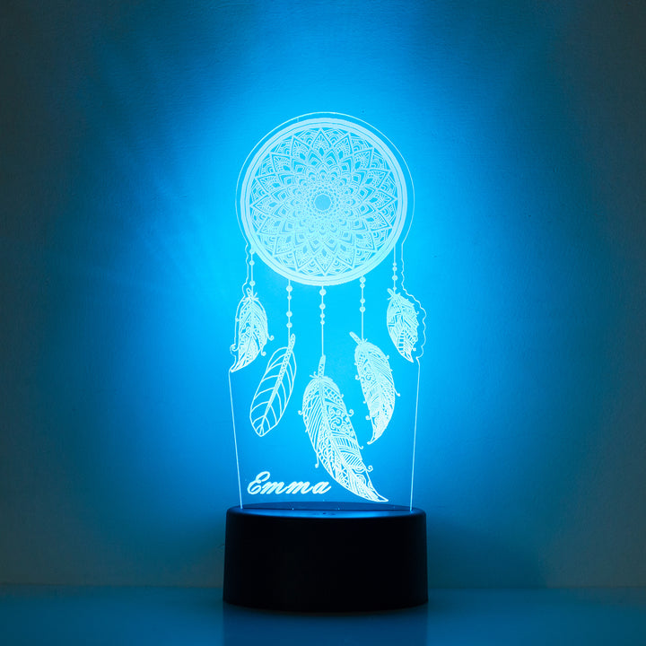 Lampe de chevet Attrape-rêves LED Lumières coloréese personnalisée