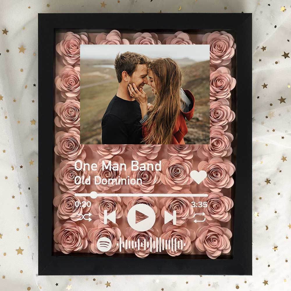 Boîte à fleurs personnalisée avec photos pour le souvenir et la Saint-Valentin