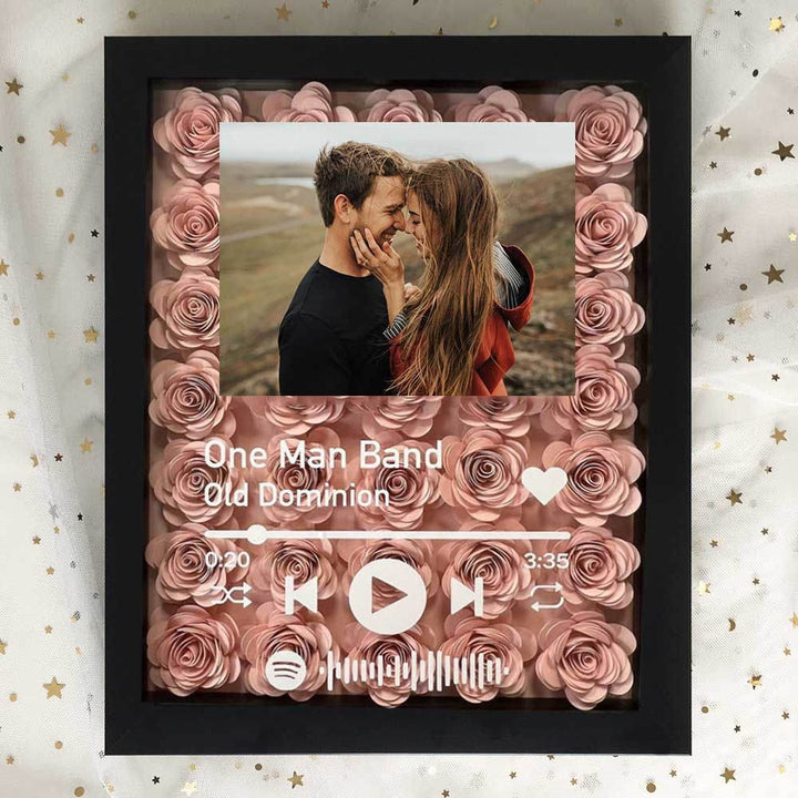 Boîte à fleurs personnalisée avec photos pour le souvenir et la Saint-Valentin