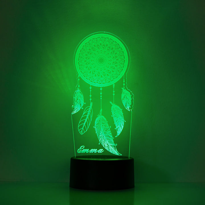 Lampe de chevet Attrape-rêves LED Lumières coloréese personnalisée