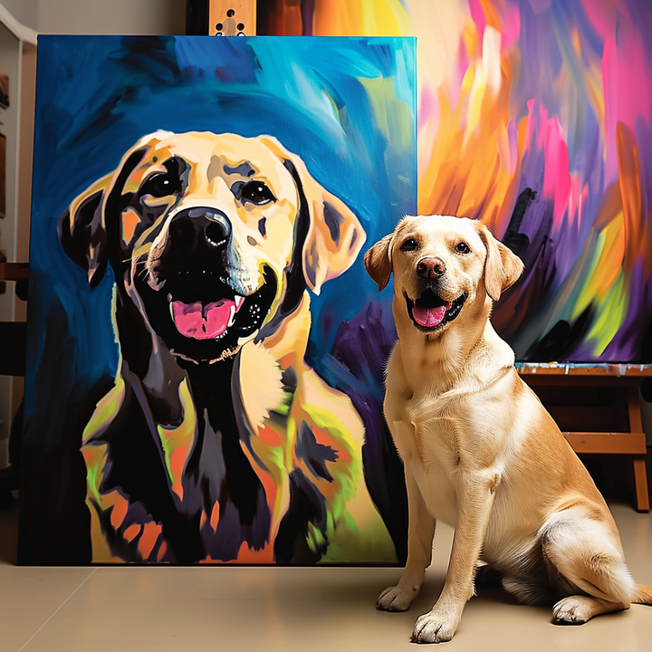 Portrait d'art pop