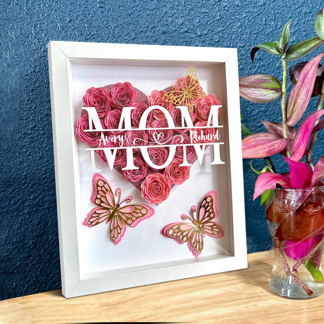 Boîte à Fleurs Papillon Personnalisée pour la Fête des Mères 🦋