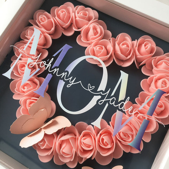 Boîte à fleurs personnalisée pour la fête des mères 💐 - Cadeau unique et élégant
