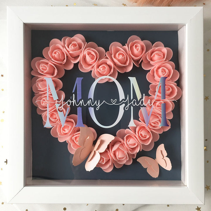 Boîte à fleurs personnalisée pour la fête des mères 💐 - Cadeau unique et élégant