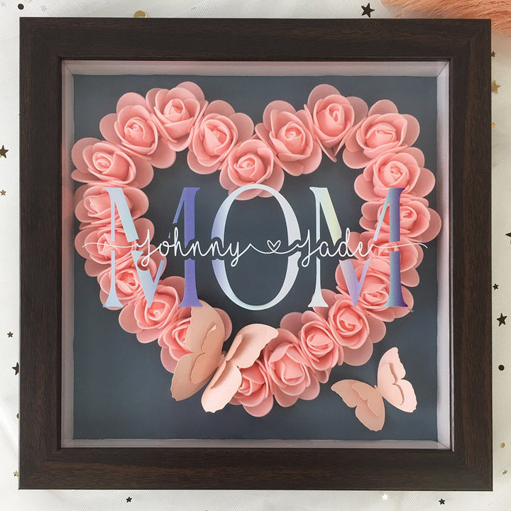 Boîte à fleurs personnalisée pour la fête des mères 💐 - Cadeau unique et élégant