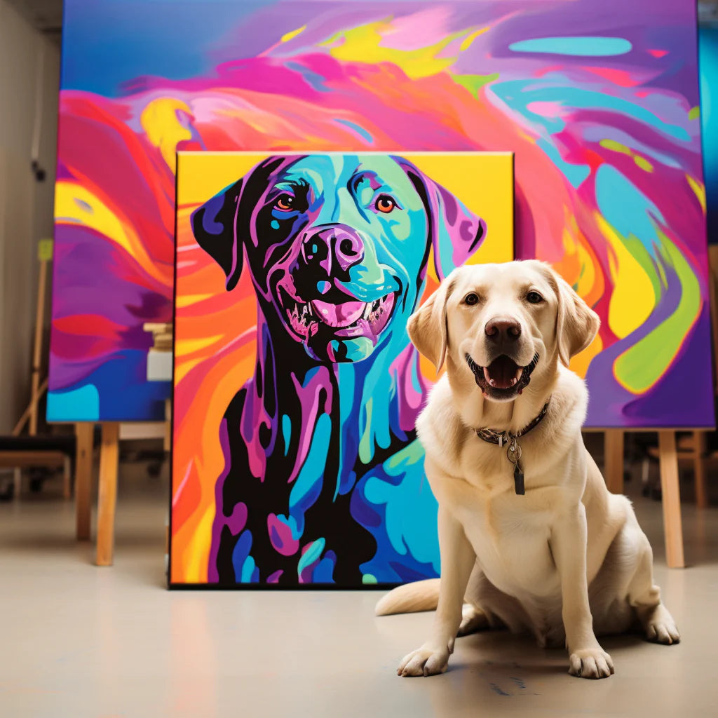 Portrait d'art pop