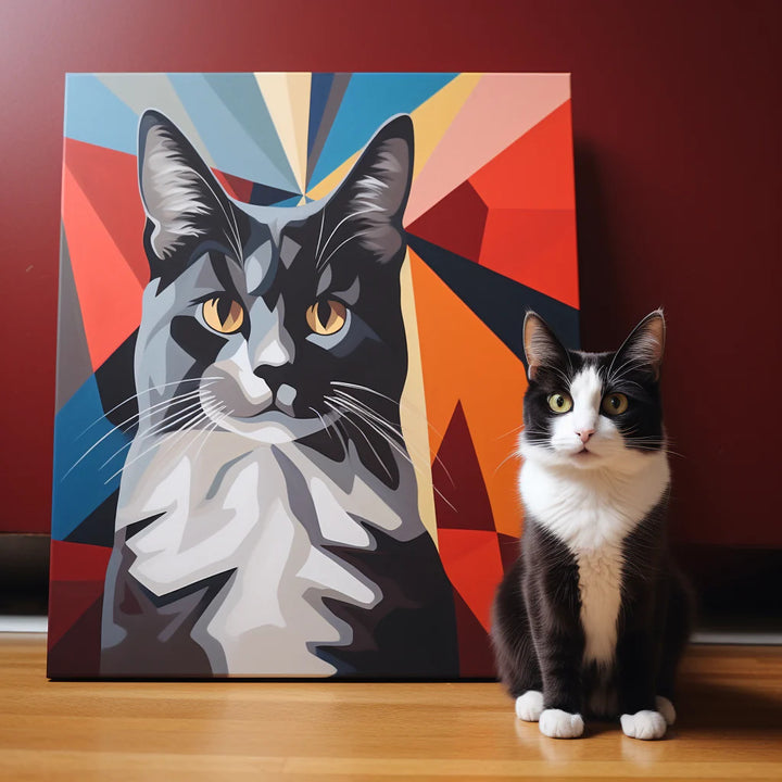 Toile de dessin animé -Personnalisation de photos- peinture abstraite