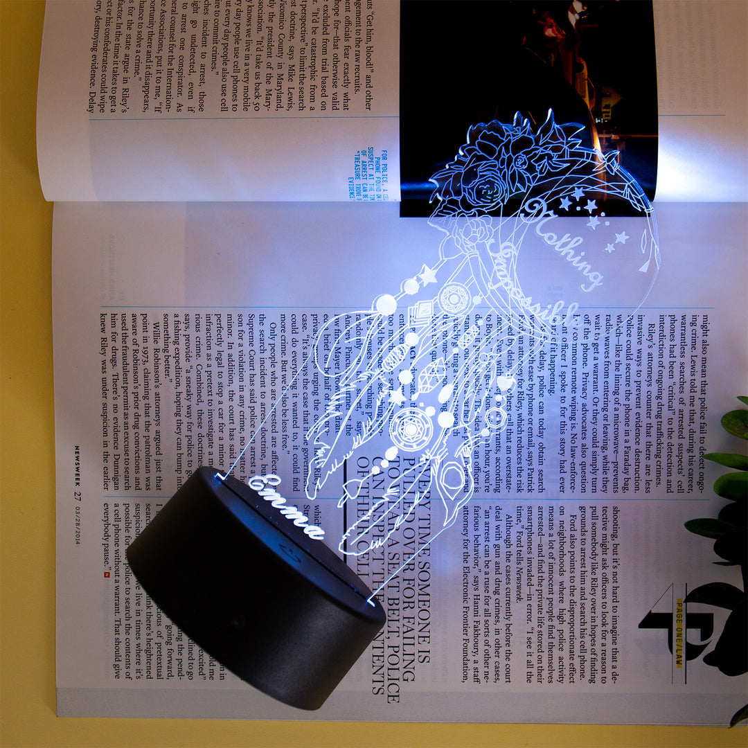 Lampe de chevet Attrape-rêves LED Lumières coloréese personnalisée