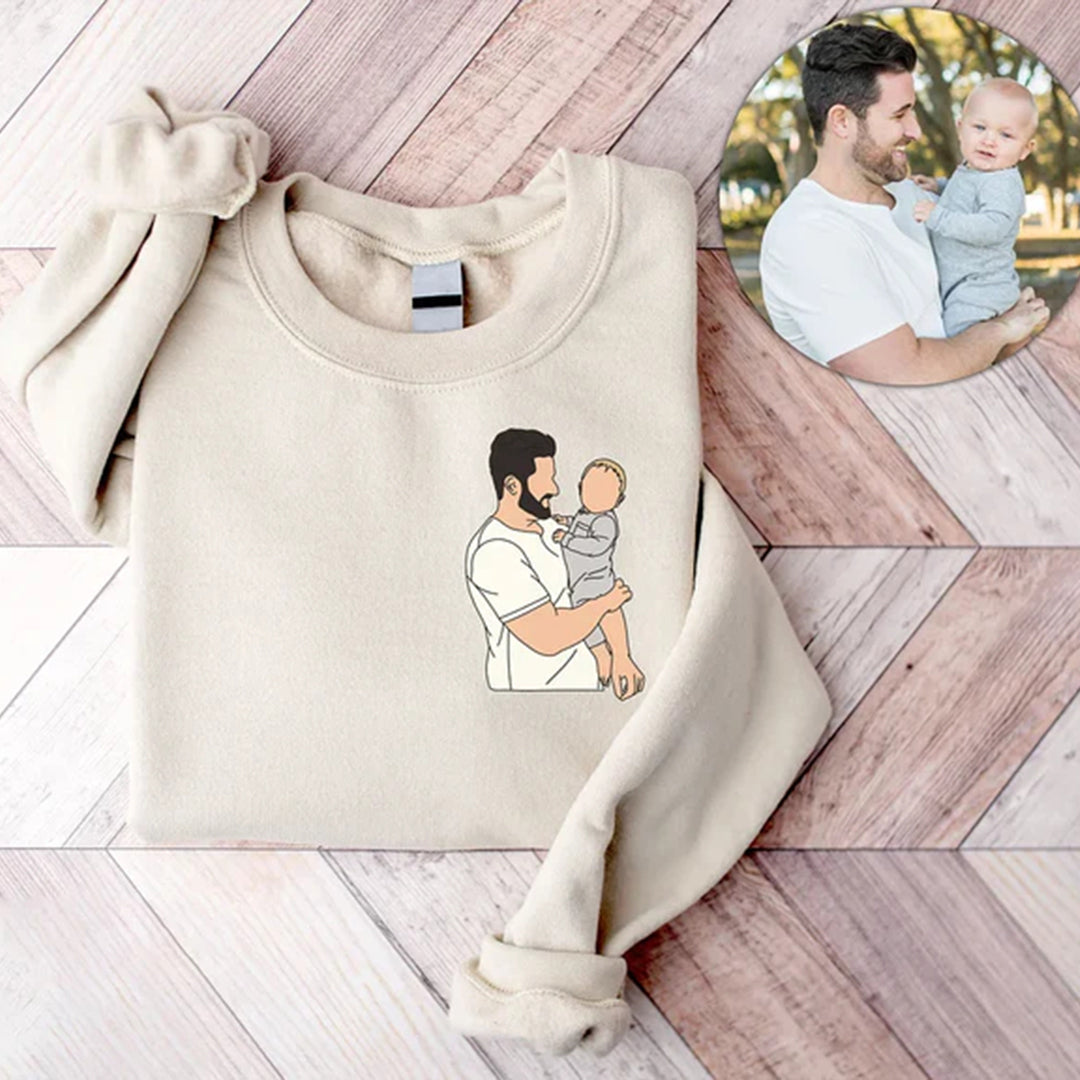 Cadeau personnalisé  de chiffre romain de photo pour papa