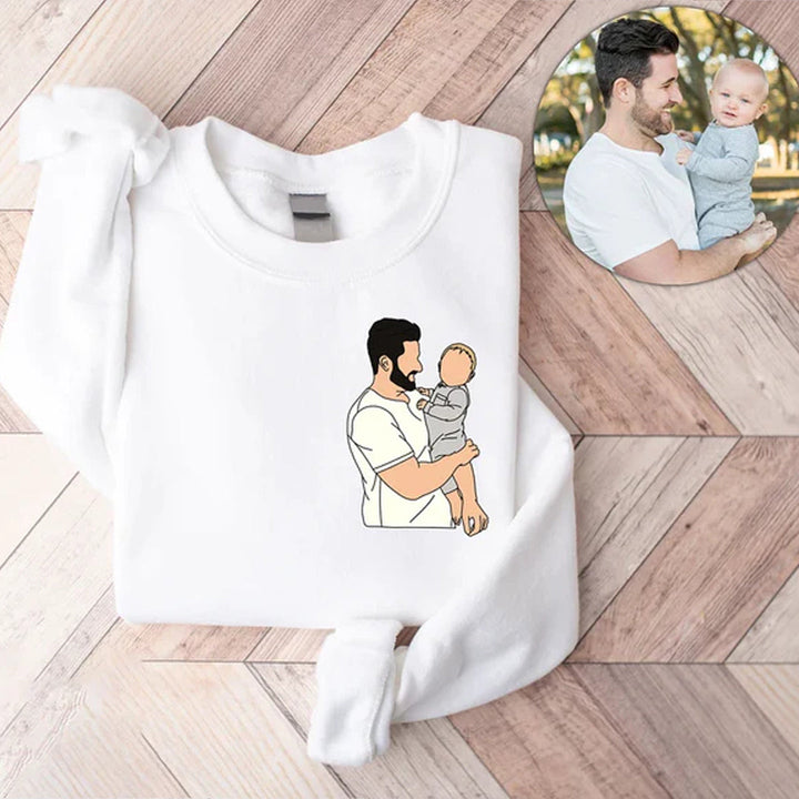 Cadeau personnalisé  de chiffre romain de photo pour papa