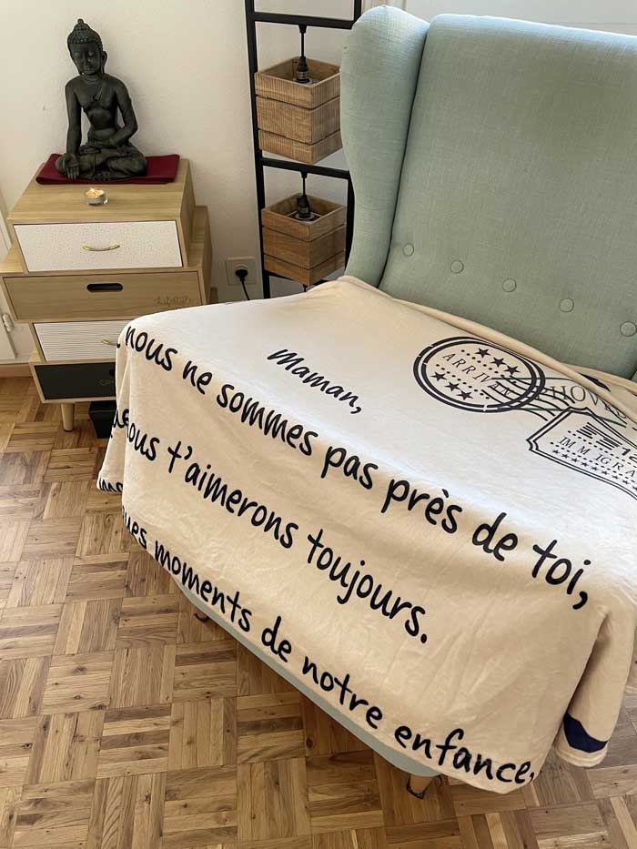 Maman-Couverture plaids polaire Cadeau Fête des mères A-Style